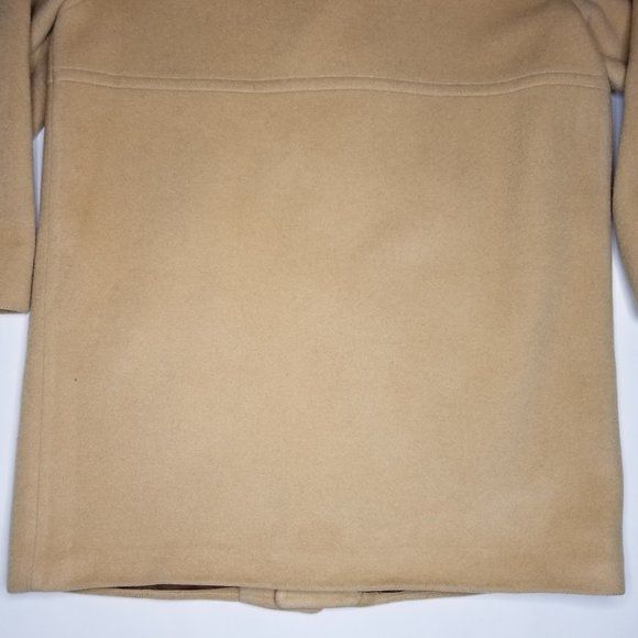 Pendleton Button Front Overcoat Long Jacket L Tan - Picture 8 of 8